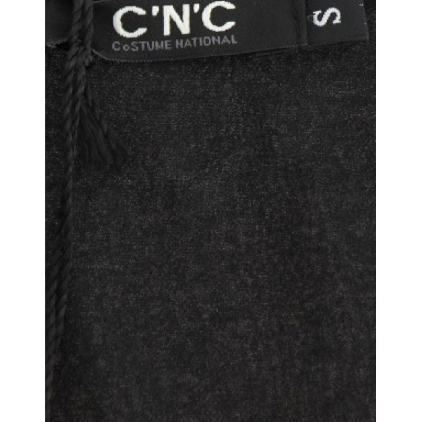 Costume National Elegant Monochrome Sleeveless Top with Gold Accents Costume National Dark Slate Gray