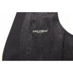 Dolce & Gabbana Elegant Blue Cotton Stretch Dress Vest Dolce & Gabbana Dark Slate Gray
