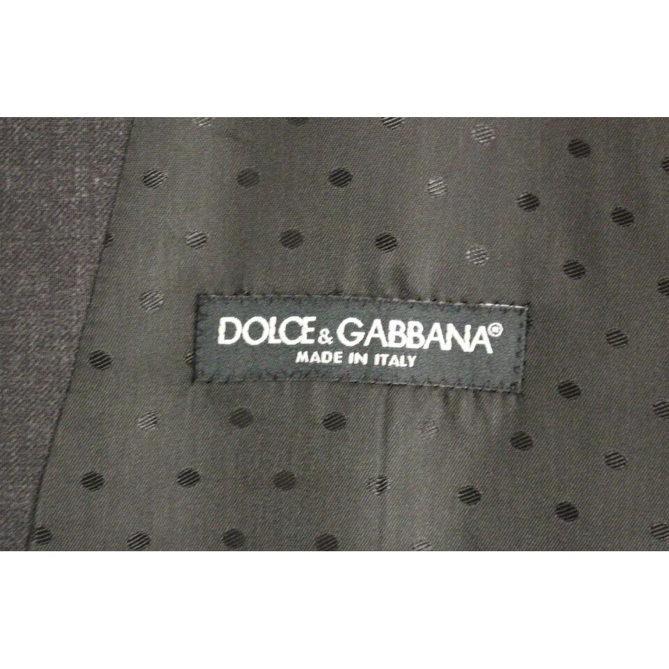Dolce & Gabbana Elegant Gray Wool Formal Dress Vest Dolce & Gabbana Dim Gray