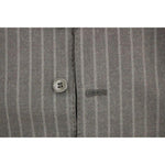 Dolce & Gabbana Elegant Gray Striped Wool Dress Vest Dolce & Gabbana Dim Gray