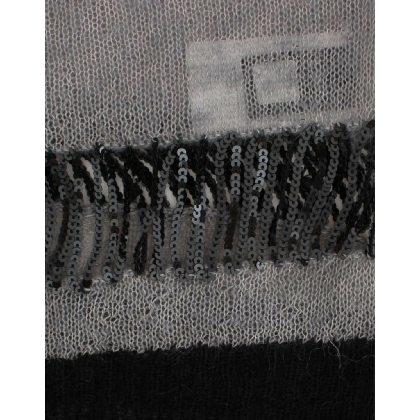 Costume National Chic Asymmetric Embellished Knit Sweater Costume National Dark Slate Gray