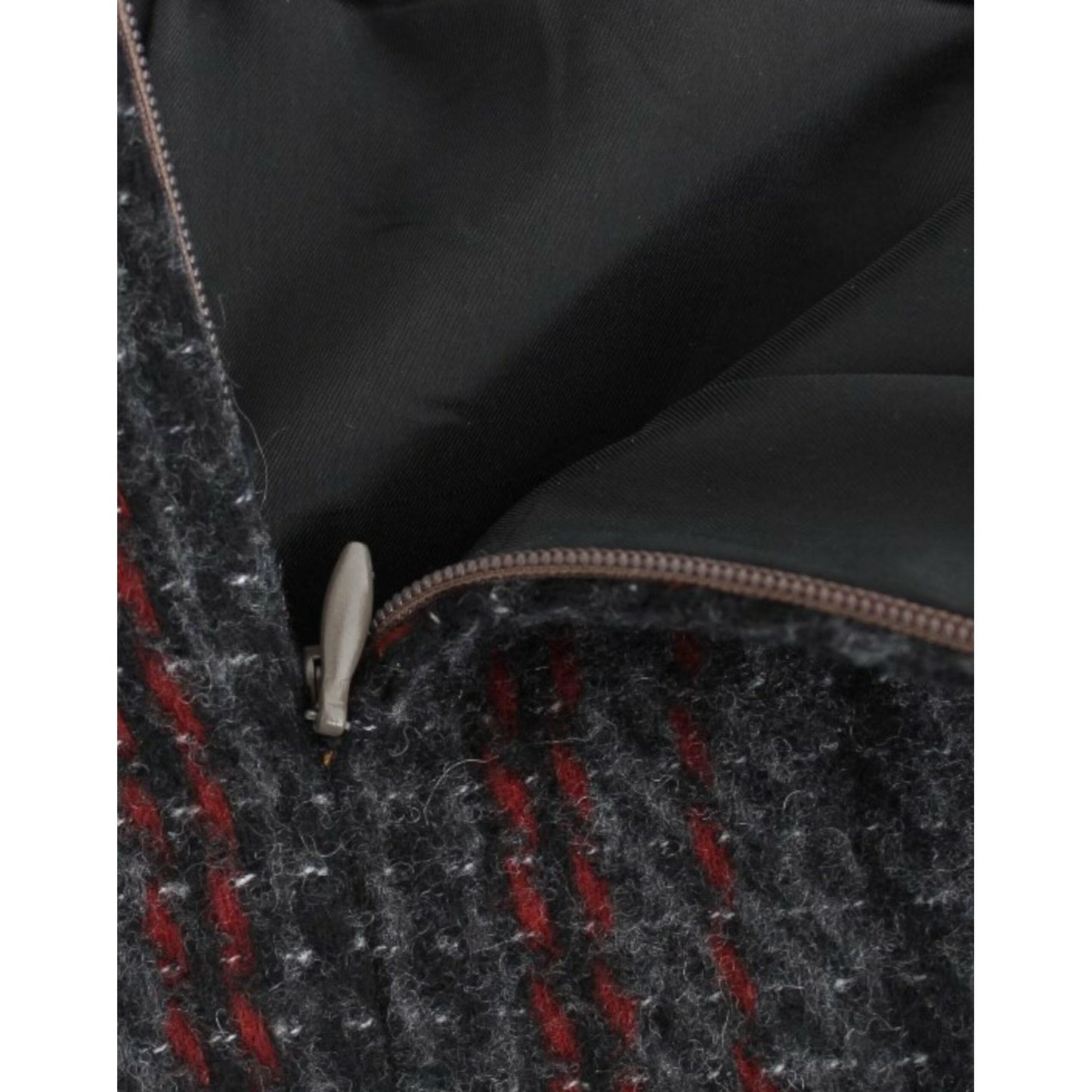 Costume National Chic Wool Blend Mini Skirt in Gray Costume National Dark Slate Gray