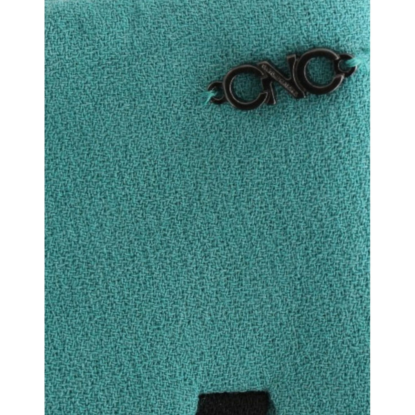 Costume National Chic Wraparound Mini Skirt in Blue Costume National Sea Green