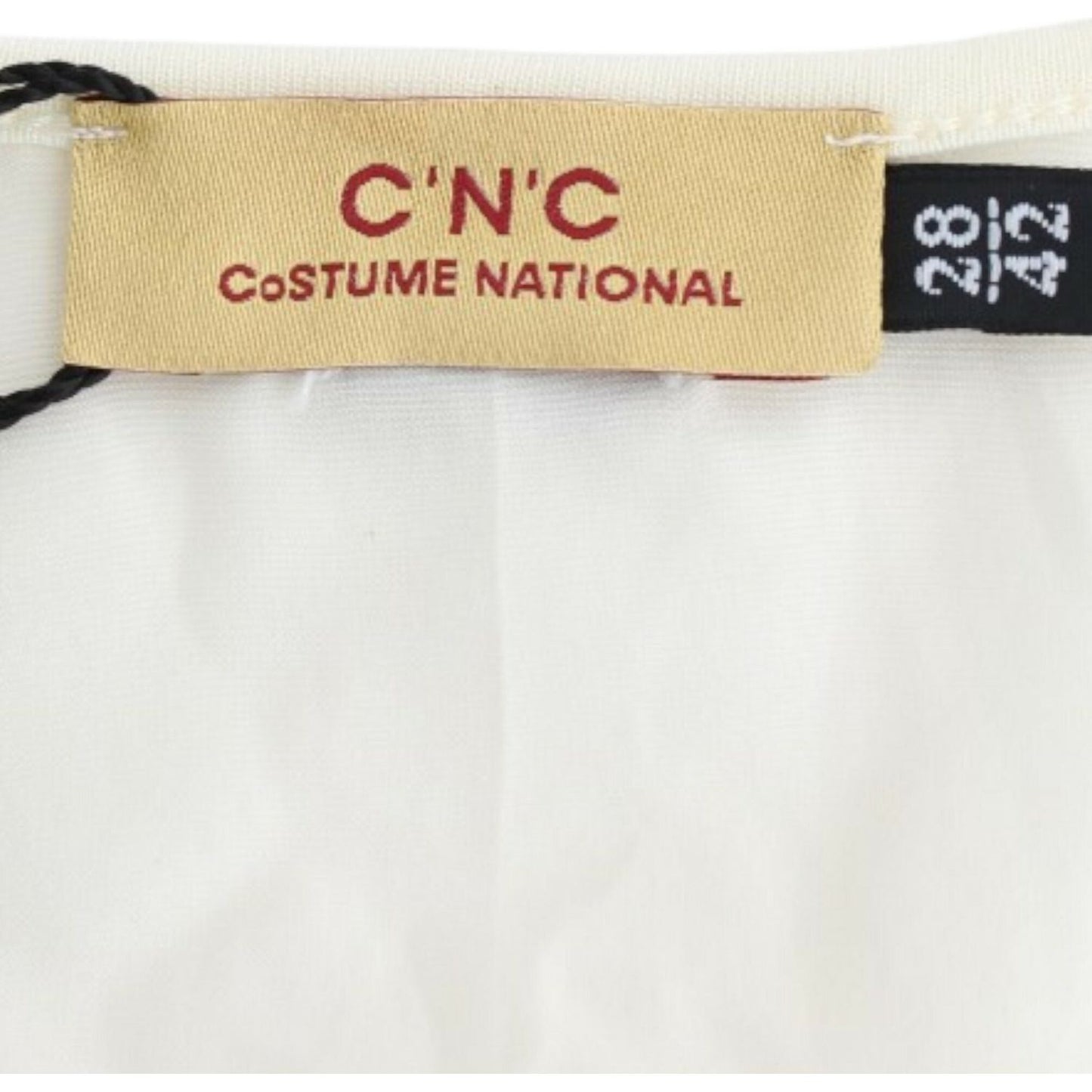 Costume National Chic White Modal Above-Knee Dress Costume National Antique White