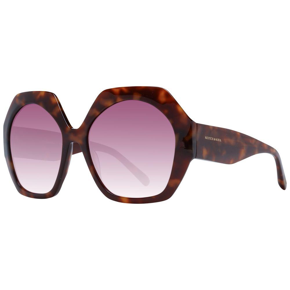 Scotch & Soda Brown Women Sunglasses Scotch & Soda Dark Olive Green