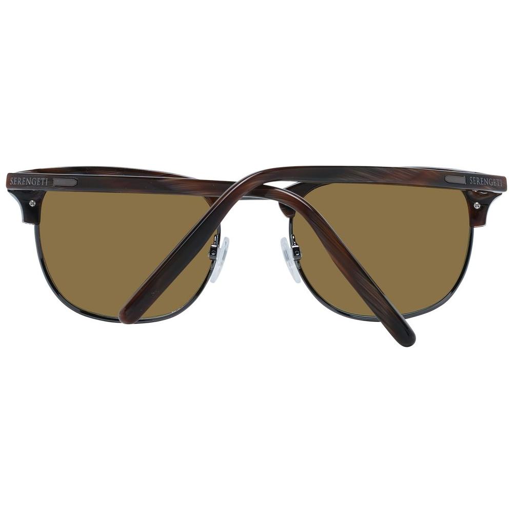 Serengeti Brown Unisex Sunglasses Serengeti Dim Gray
