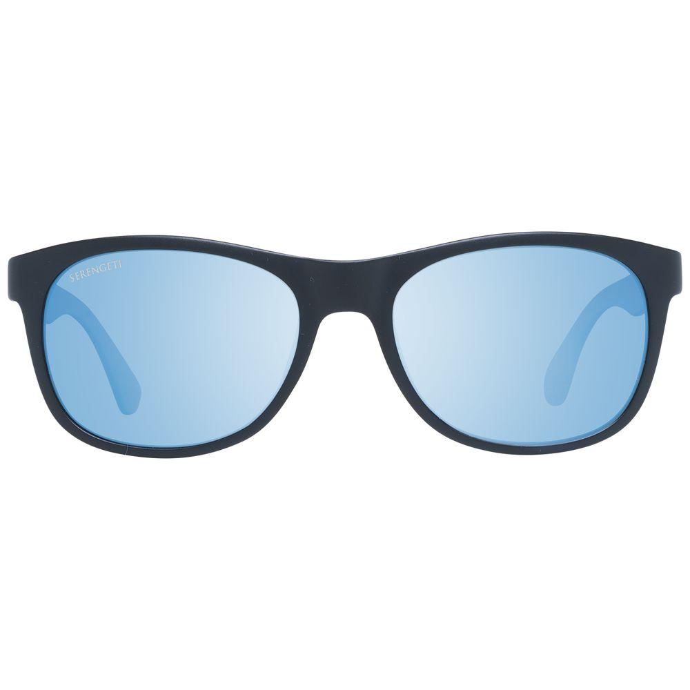 Serengeti Black Unisex Sunglasses Serengeti Light Steel Blue