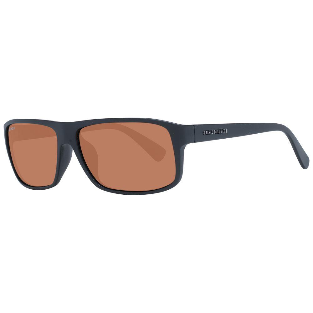 Serengeti Black Unisex Sunglasses Serengeti Rosy Brown