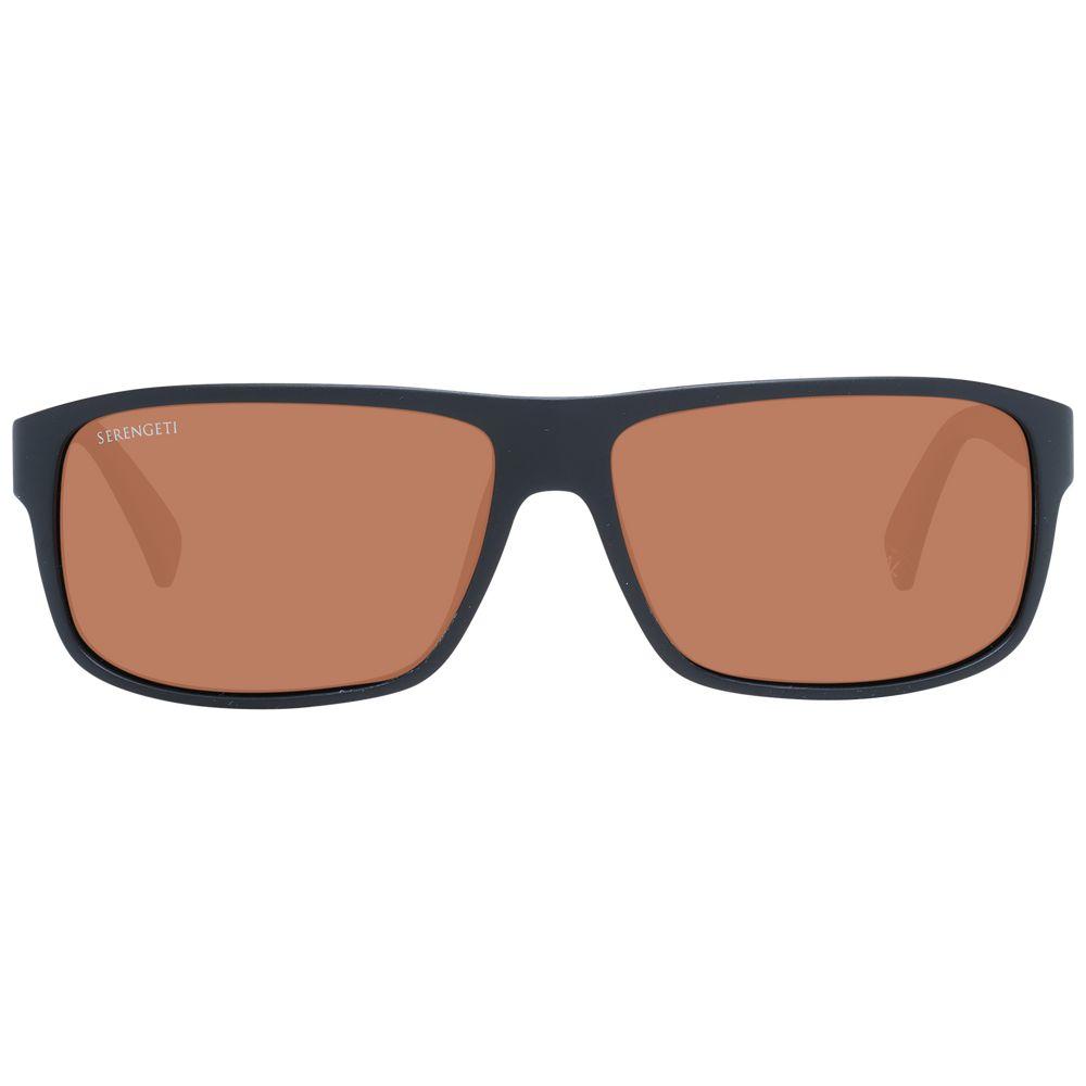 Serengeti Black Unisex Sunglasses Serengeti Rosy Brown