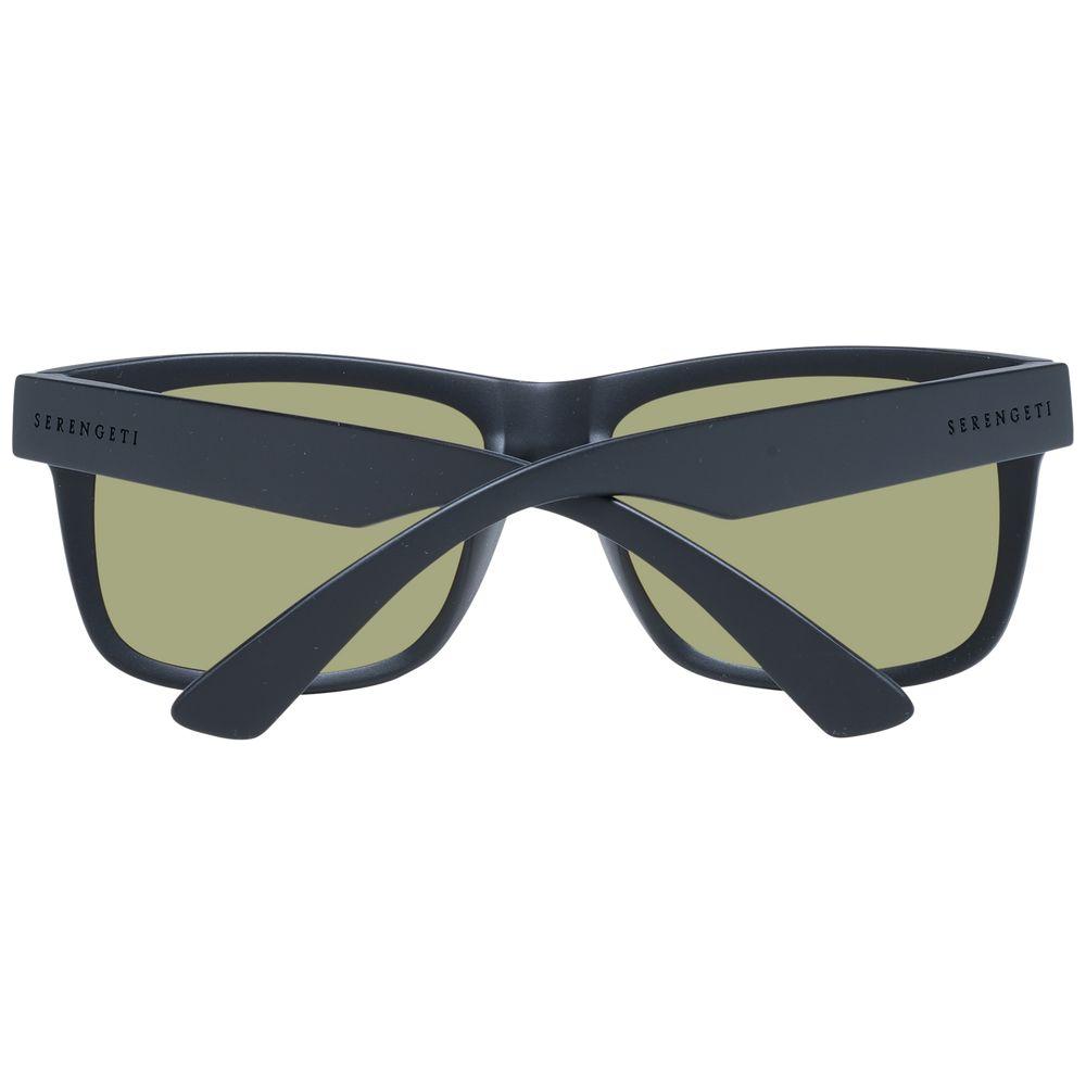 Serengeti Black Unisex Sunglasses Serengeti Dark Sea Green