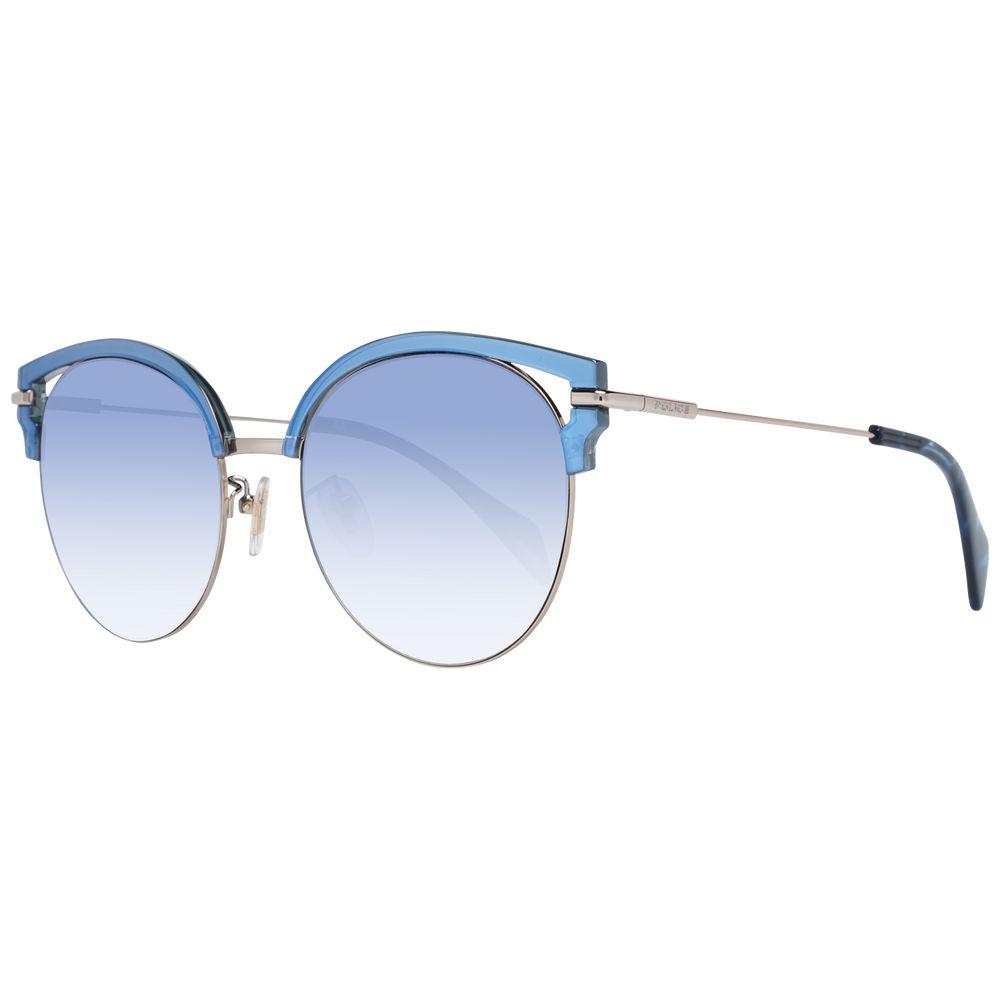 Police Chic Blue Gradient Butterfly Sunglasses Police Light Steel Blue