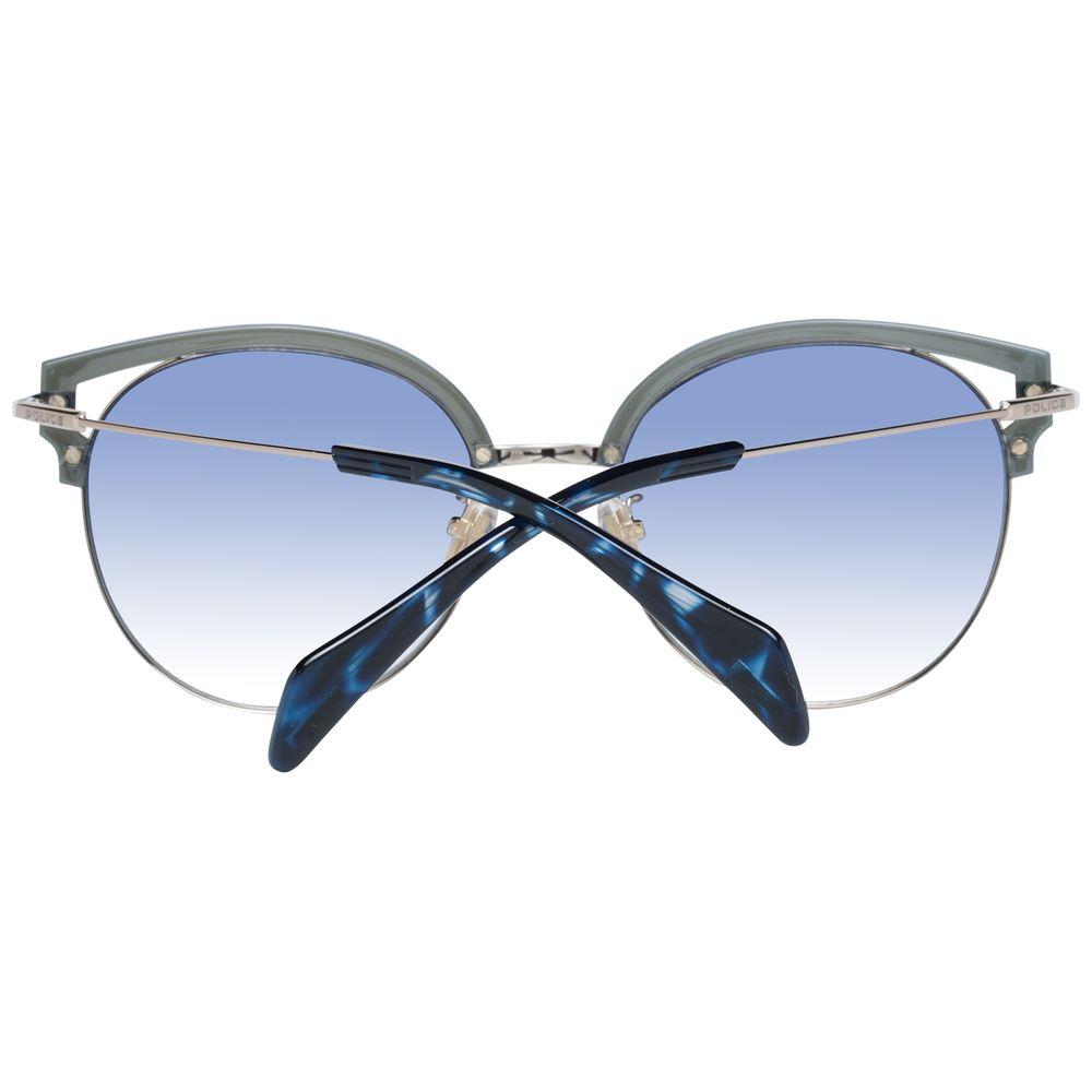 Police Chic Blue Gradient Butterfly Sunglasses Police Light Steel Blue