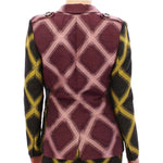 House of Holland Chic Purple Checkered Jacket Blazer House of Holland Dark Slate Gray