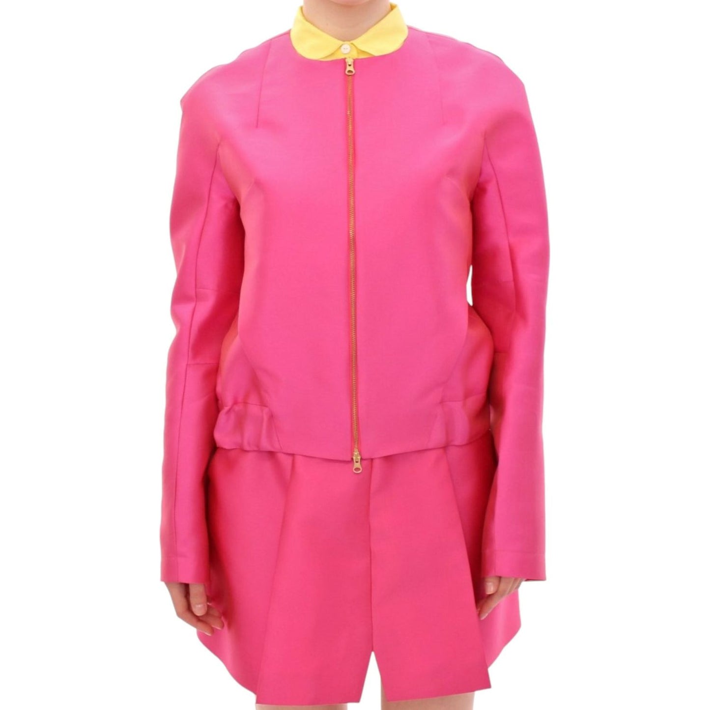 CO|TE Elegant Pink Silk Blend Jacket Coats & Jackets CO|TE Pale Violet Red