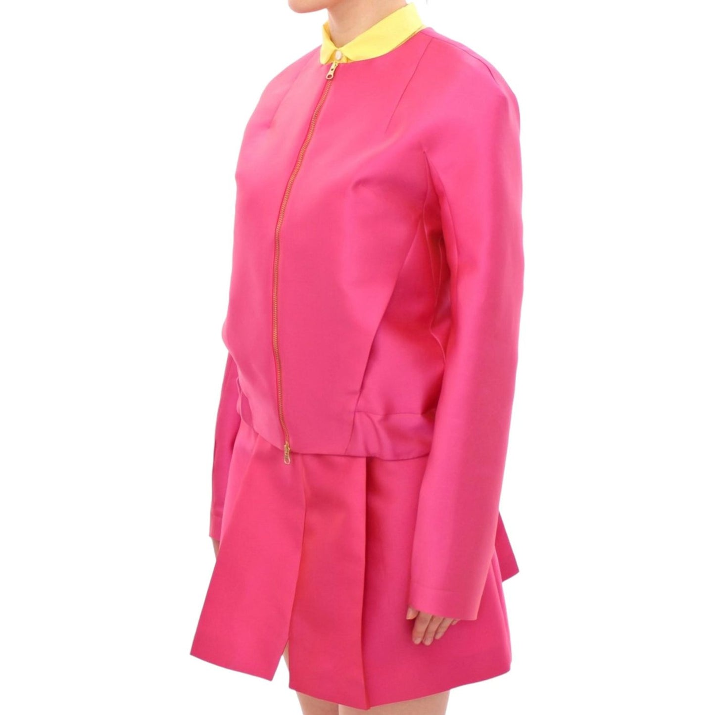 CO|TE Elegant Pink Silk Blend Jacket Coats & Jackets CO|TE Pale Violet Red