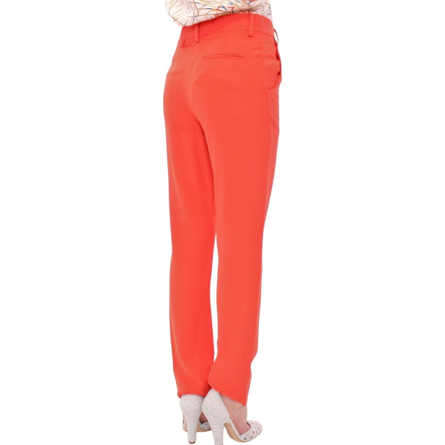 CO|TE Chic Orange Boyfriend Pants - Italian Crafted CO|TE Tomato