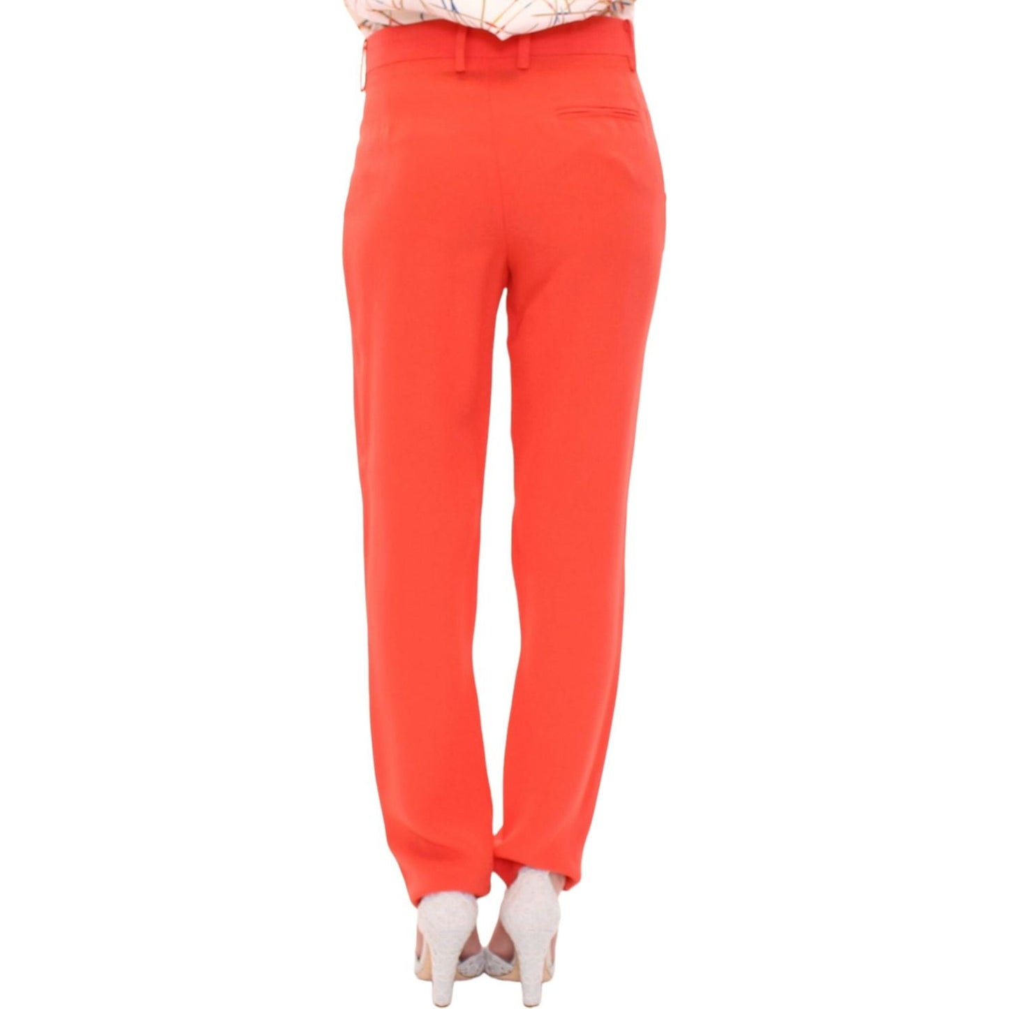 CO|TE Chic Orange Boyfriend Pants - Italian Crafted CO|TE Tomato
