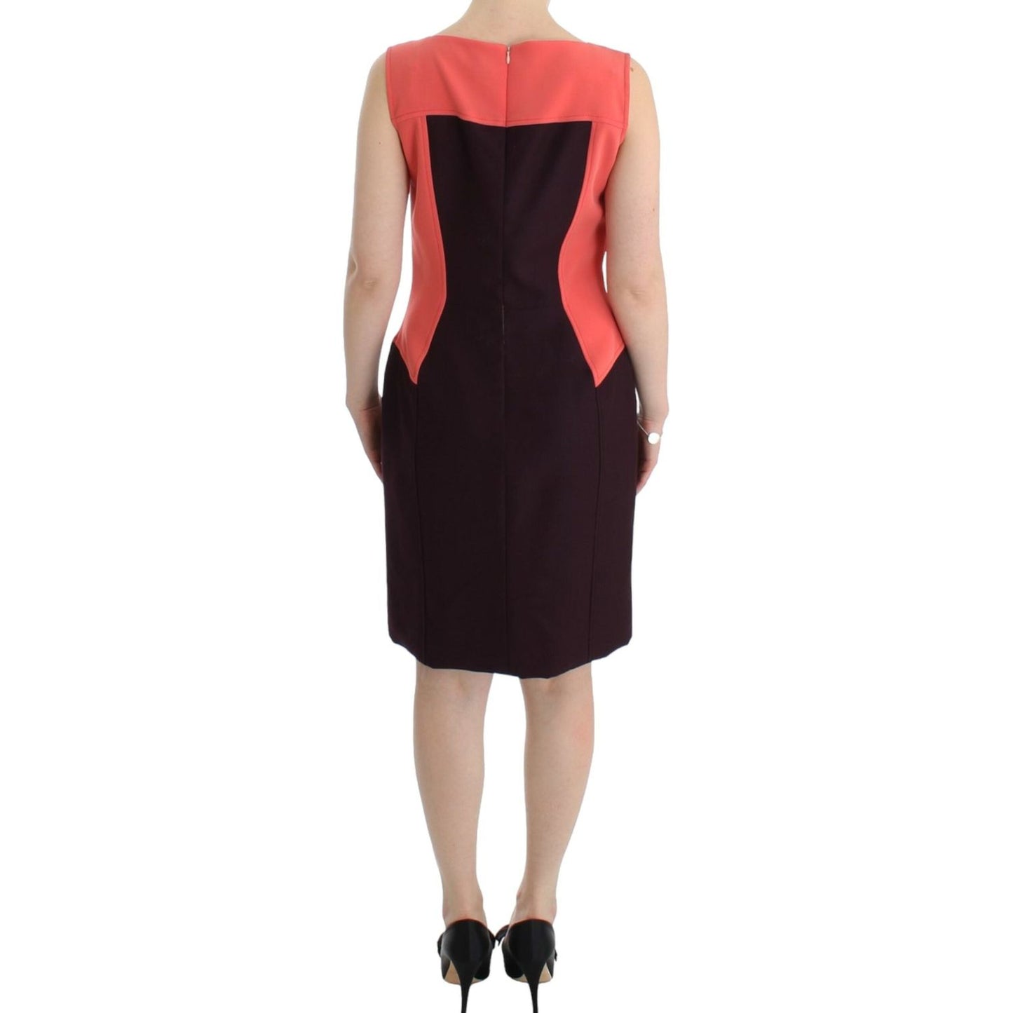 CO|TE Multicolor Pencil Dress with Artistic Flair CO|TE Rosy Brown