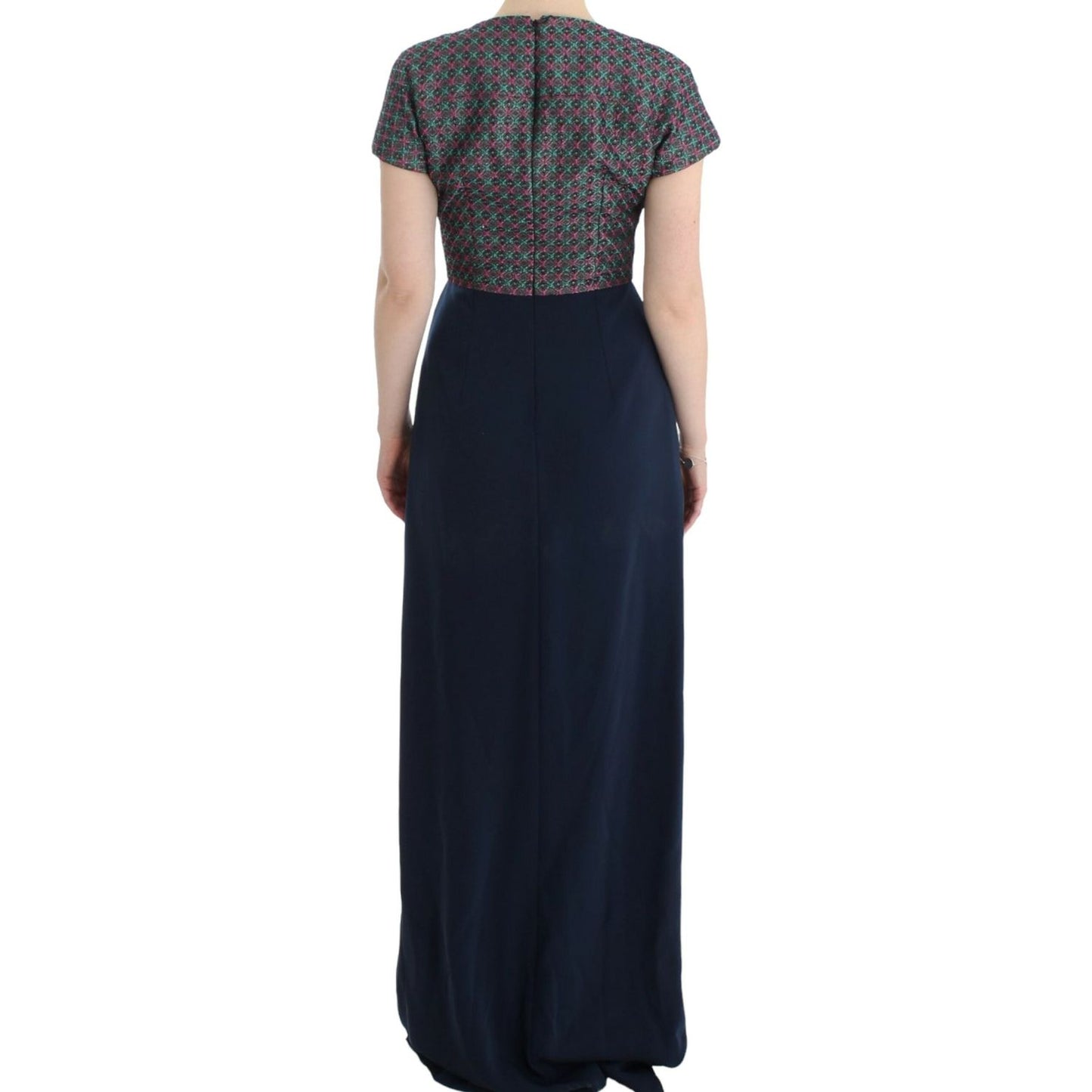 CO|TE Multicolor Short Sleeve Doris Long Dress CO|TE Dark Slate Gray