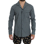 Dolce & Gabbana Elegant Green Pajama Nightshirt Dolce & Gabbana Dark Slate Gray