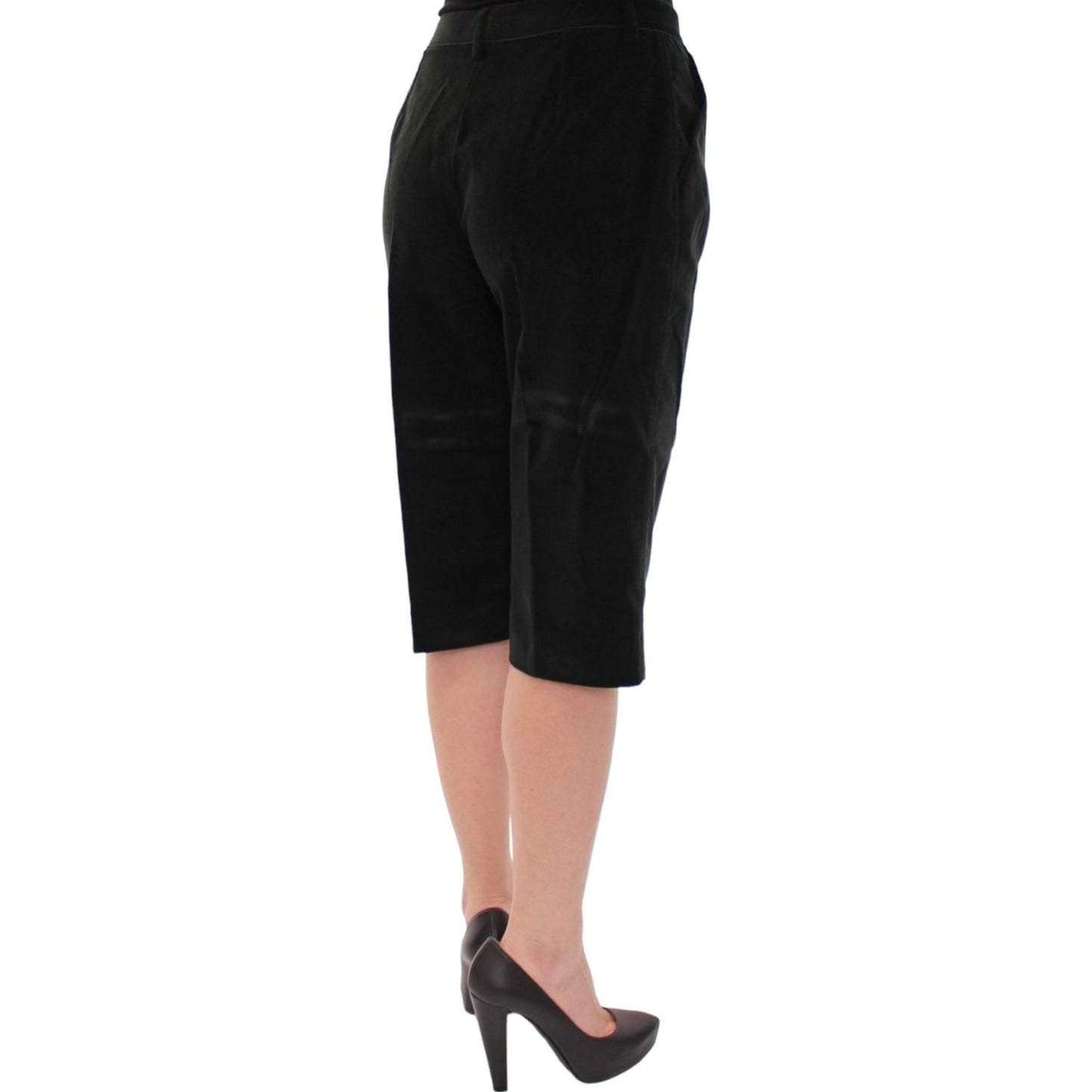 Dolce & Gabbana Elegant Designer Black Shorts Dolce & Gabbana Rosy Brown
