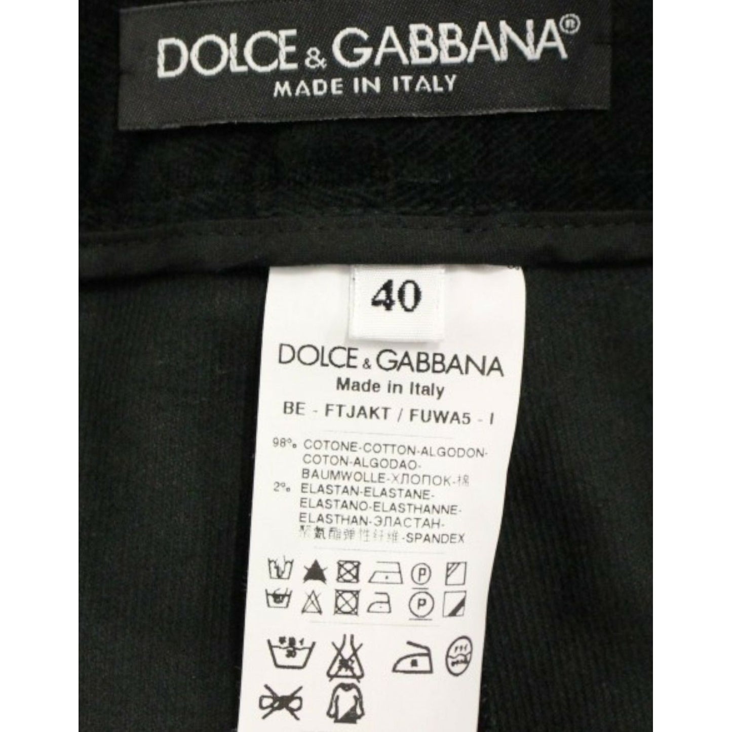 Dolce & Gabbana Elegant Designer Black Shorts Dolce & Gabbana Beige