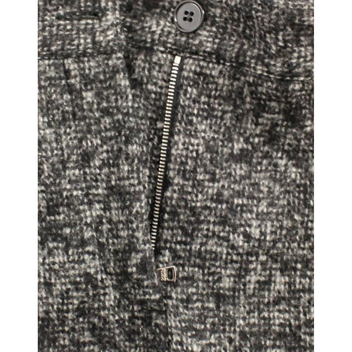Dolce & Gabbana Elegant Gray Alpaca Blend Shorts Dolce & Gabbana Dark Slate Gray