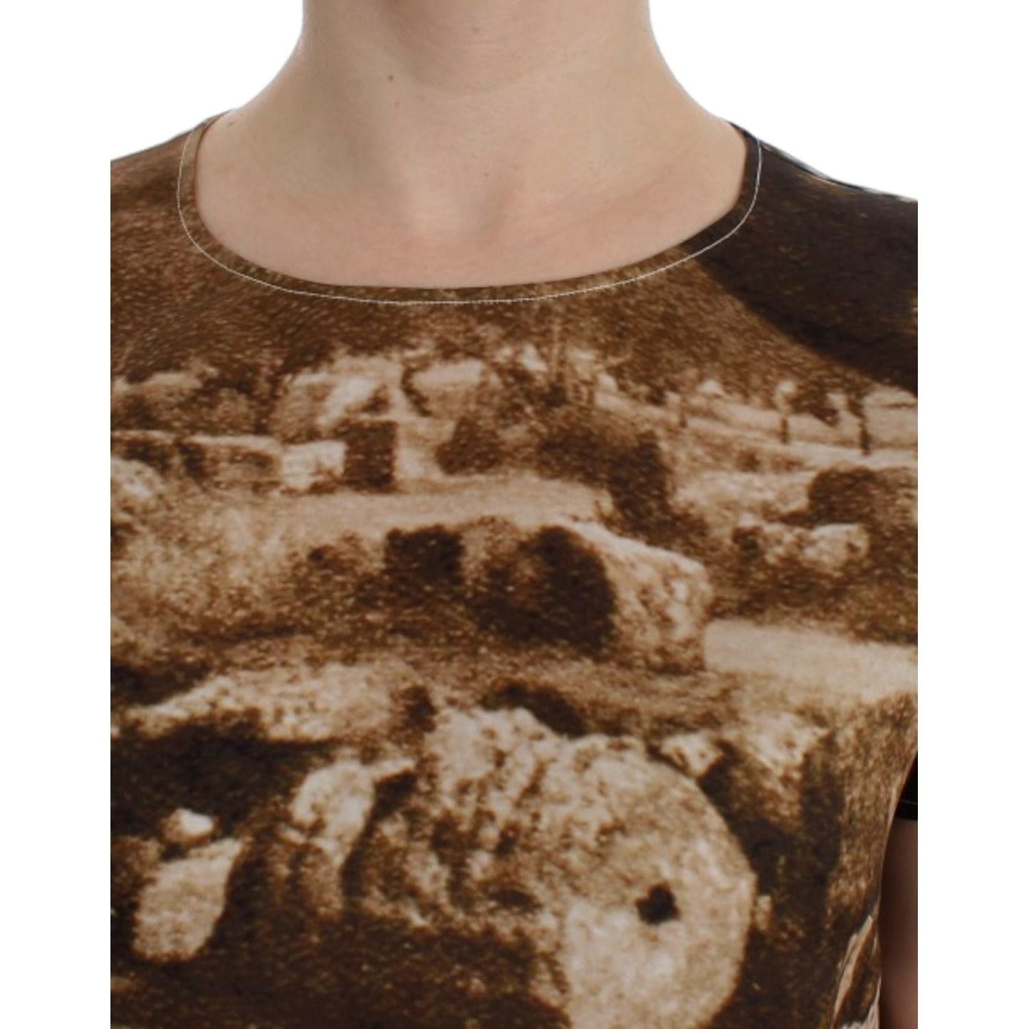 Dolce & Gabbana Enchanted Sicily Taormina Print Silk Blouse Dolce & Gabbana Dim Gray