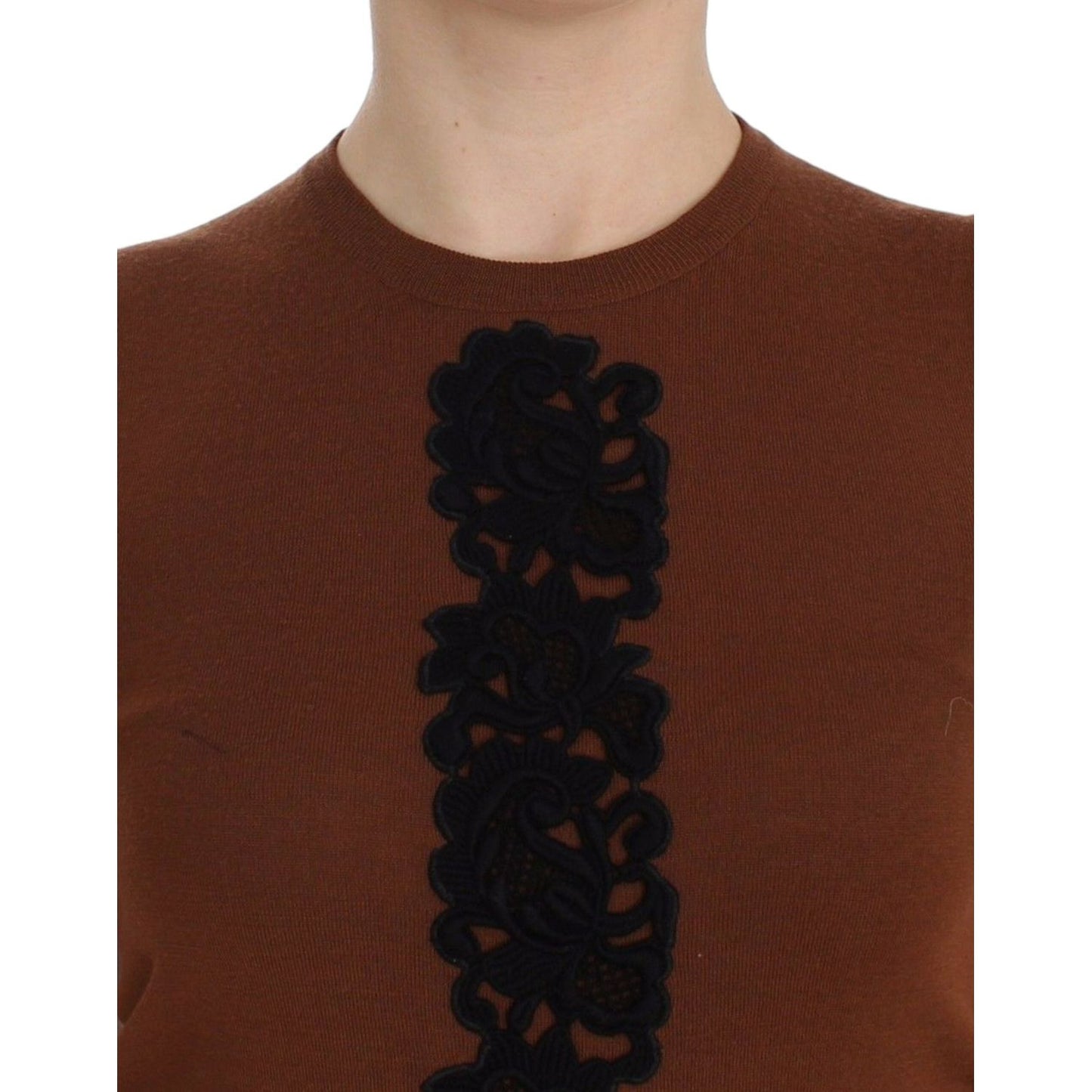 Dolce & Gabbana Timeless Wool and Lace Sleeveless Vest Dolce & Gabbana Dark Slate Gray