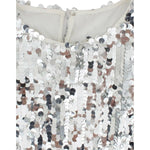 Dolce & Gabbana Silver Sequined Crewneck Blouse T-shirt Top SIG13202-2