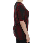 Dolce & Gabbana Elegant Striped Cashmere Crewneck Sweater Dolce & Gabbana Black