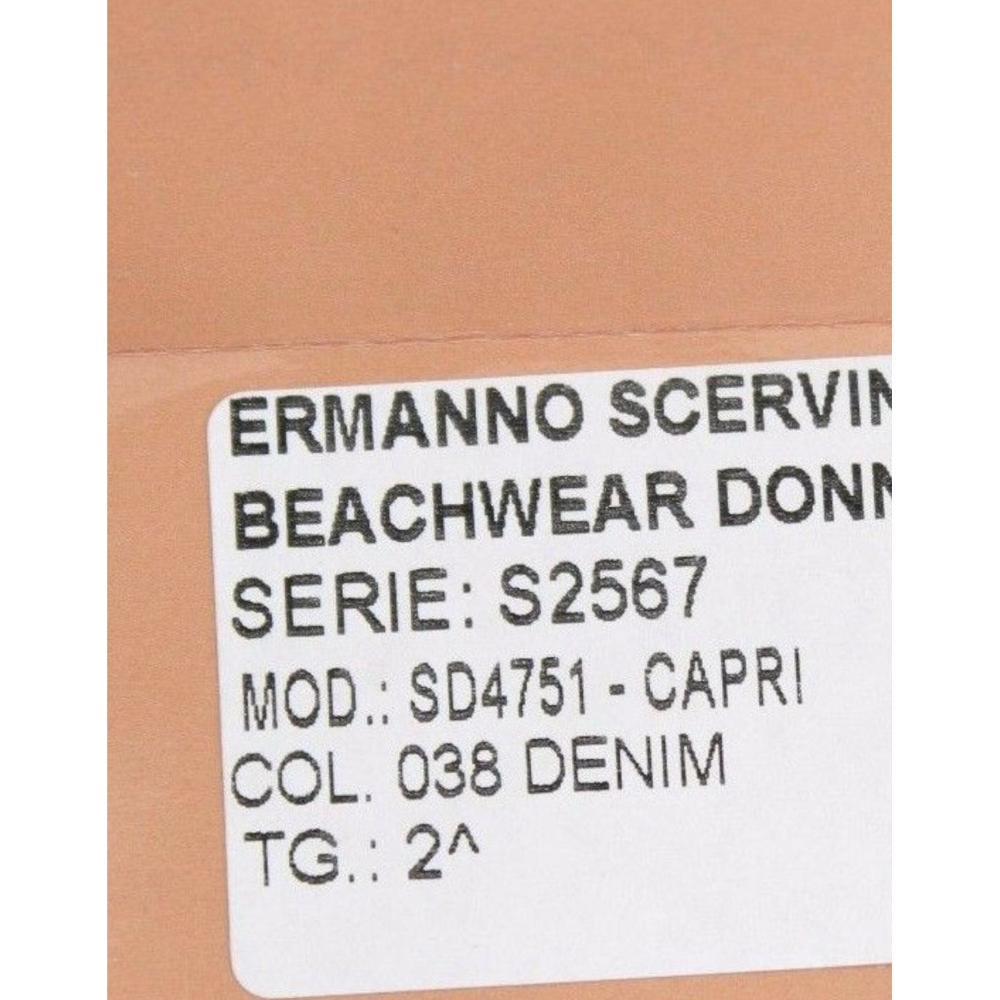 Ermanno Scervino Chic Blue Capri Jeans for Elegant Summers Jeans & Pants Ermanno Scervino Dark Salmon