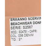 Ermanno Scervino Chic Blue Capri Jeans for Elegant Summers Jeans & Pants Ermanno Scervino Dark Salmon