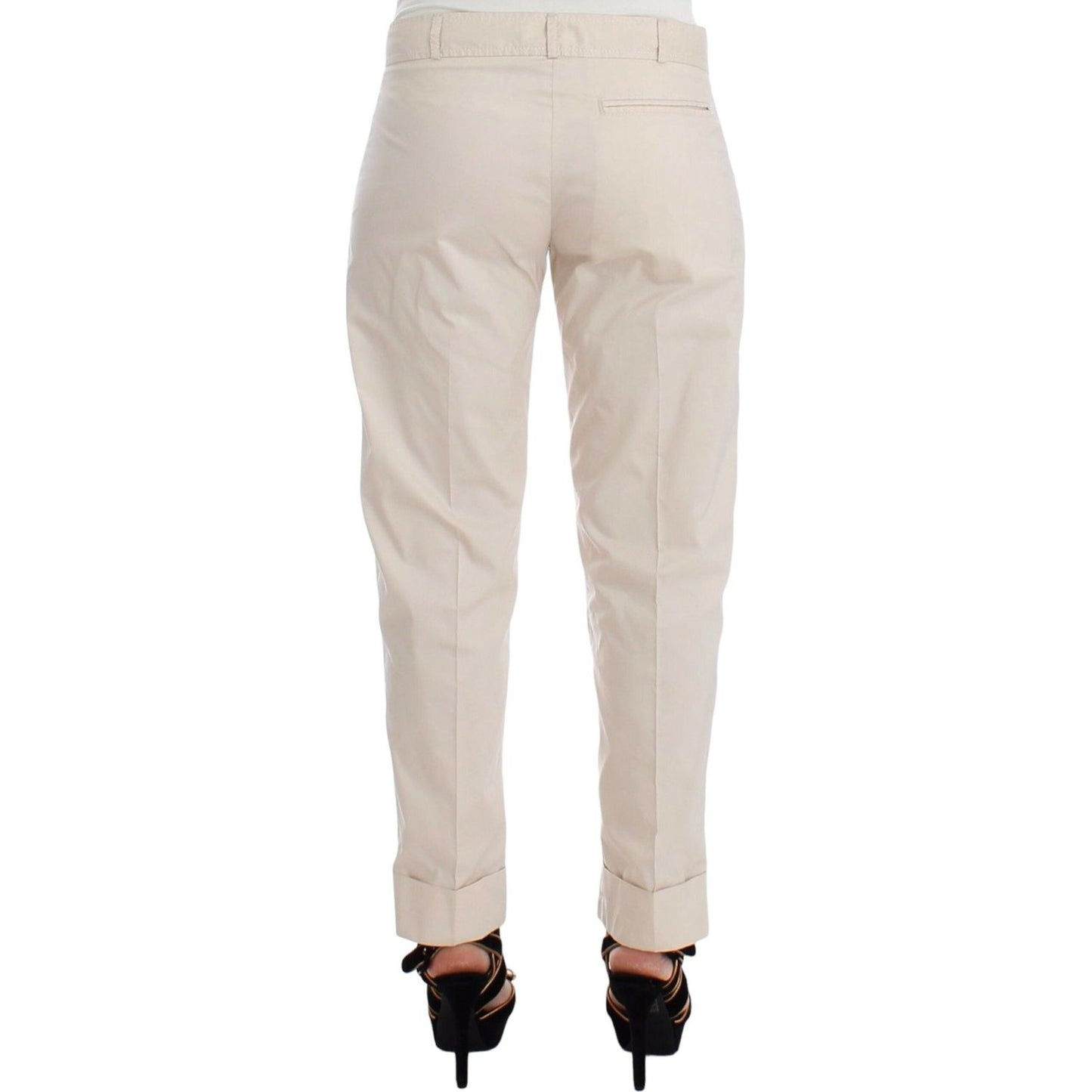 Ermanno Scervino Chic Beige Chino Pants - Elegance Redefined Jeans & Pants Ermanno Scervino Gray