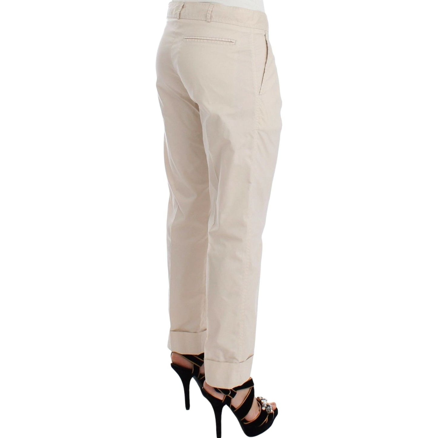 Ermanno Scervino Chic Beige Chino Pants - Elegance Redefined Jeans & Pants Ermanno Scervino Gray