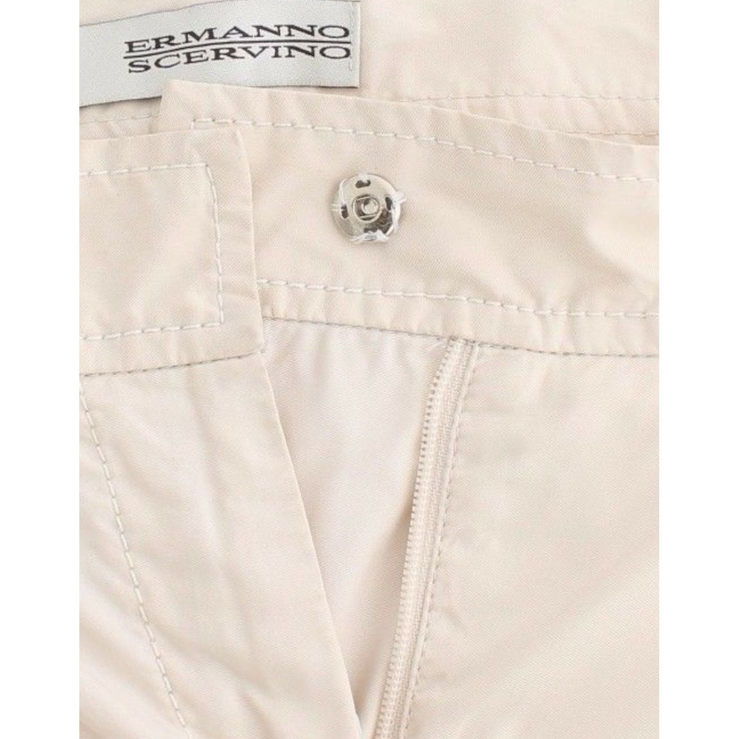 Ermanno Scervino Chic Beige Chino Pants - Elegance Redefined Jeans & Pants Ermanno Scervino Light Gray