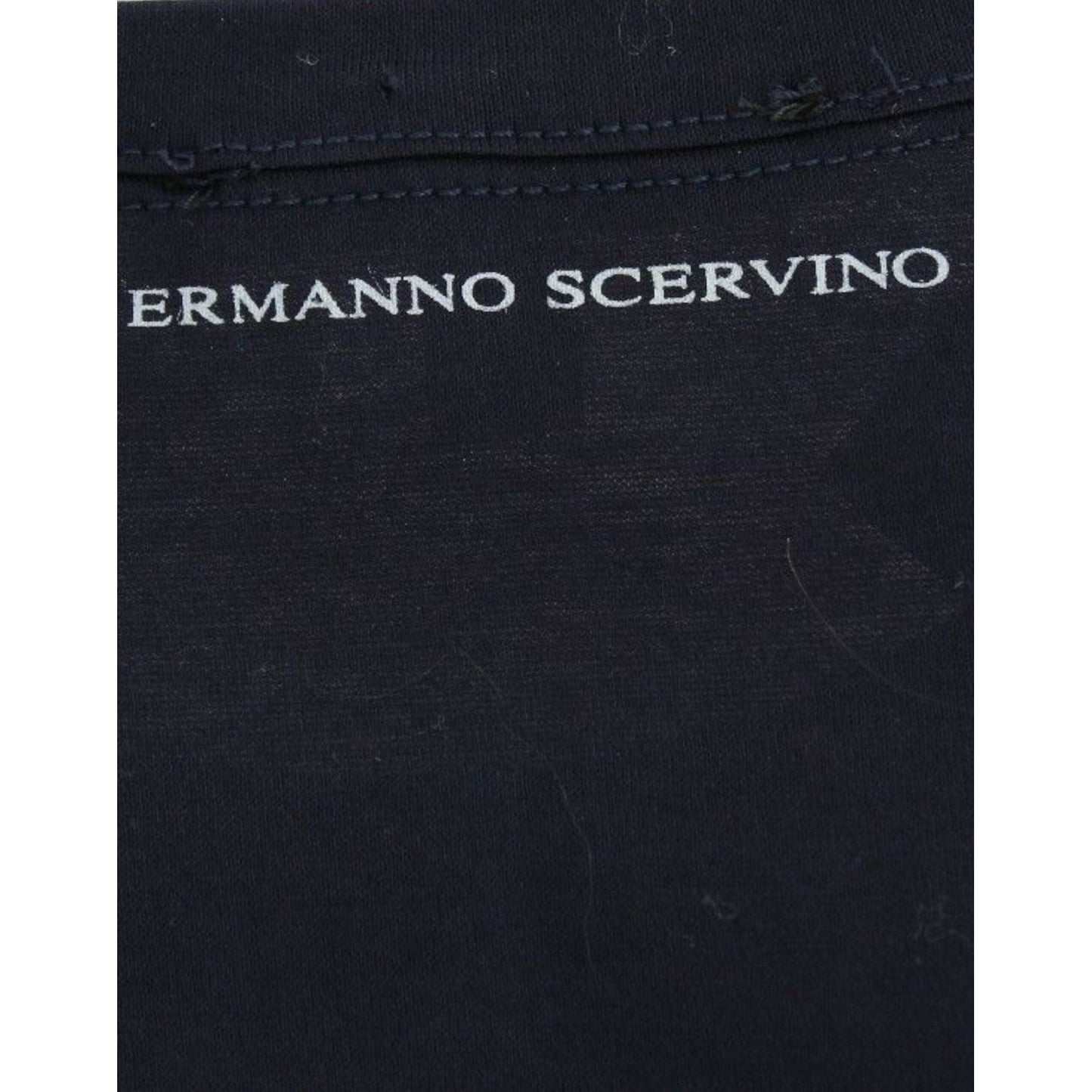 Ermanno Scervino Elegant Blue Cotton Sweater Ermanno Scervino Black