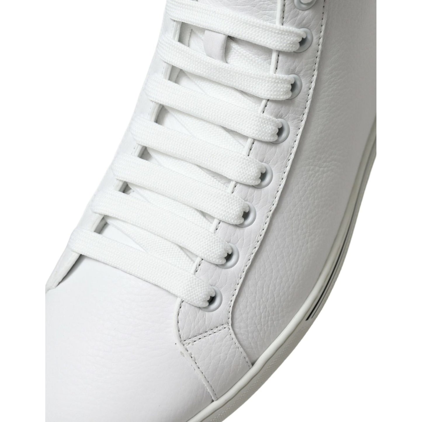 Dolce & Gabbana White Saint Tropez High Top Men Sneakers Shoes MV5417-40