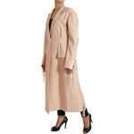 Dolce & Gabbana Elegant Beige Single-Breasted Trench Coat Dolce & Gabbana Tan