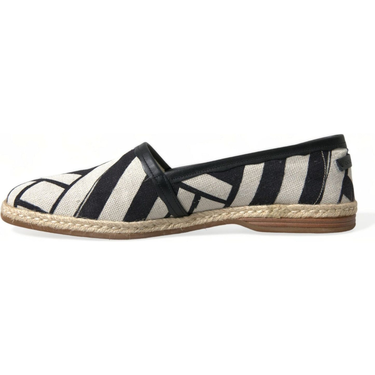 Dolce & Gabbana Chic Striped Canvas Espadrilles Dolce & Gabbana Gray