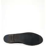 Dolce & Gabbana Black Exotic Leather Espadrilles Slip On Shoes MV5404-43