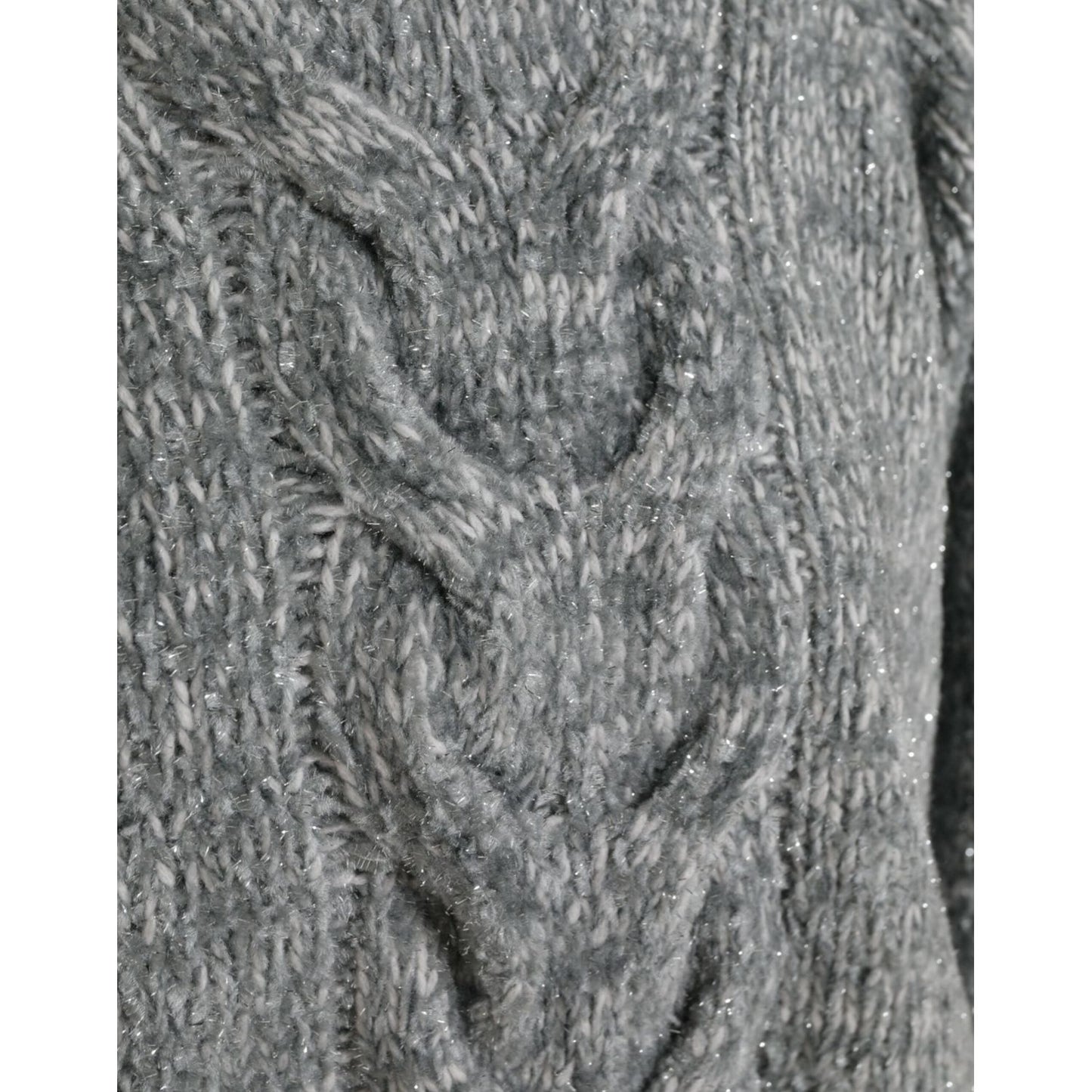 Dolce & Gabbana Elegant Gray Cashmere Blend Turtleneck Pullover Dolce & Gabbana Slate Gray