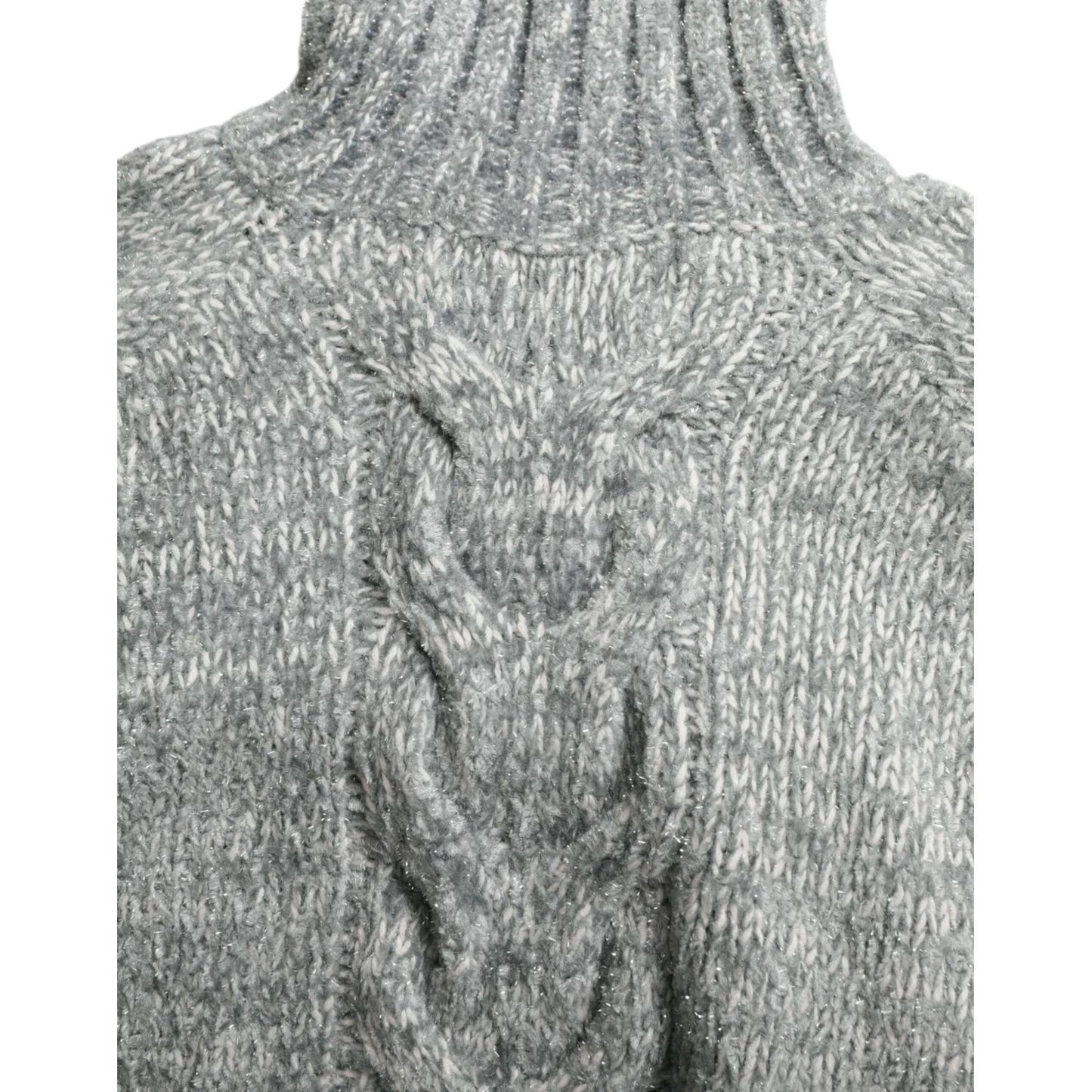 Dolce & Gabbana Elegant Gray Cashmere Blend Turtleneck Pullover Dolce & Gabbana Dark Gray