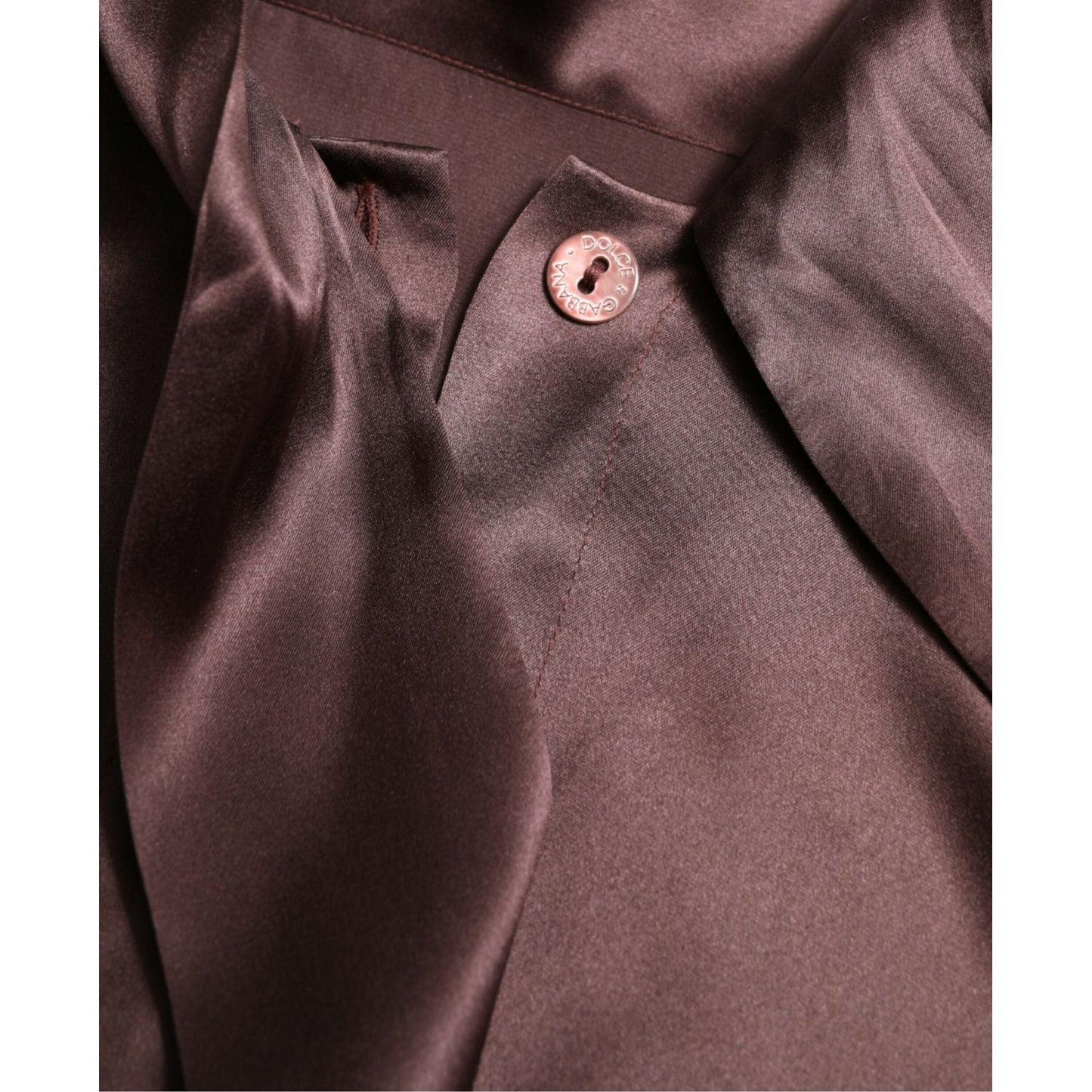Dolce & Gabbana Elegant Silk Ascot Collar Blouse Dolce & Gabbana Dim Gray