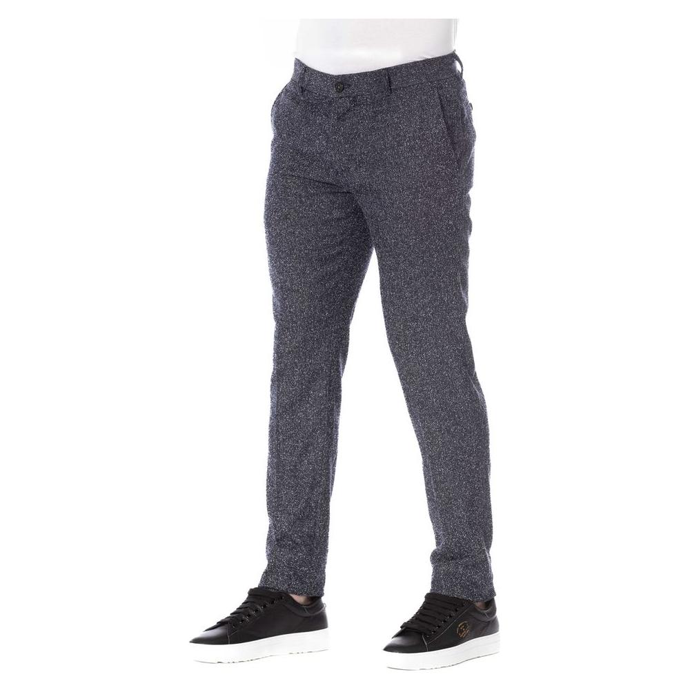 Trussardi Black Cotton Men Trousers TR-24076-IT46 | S