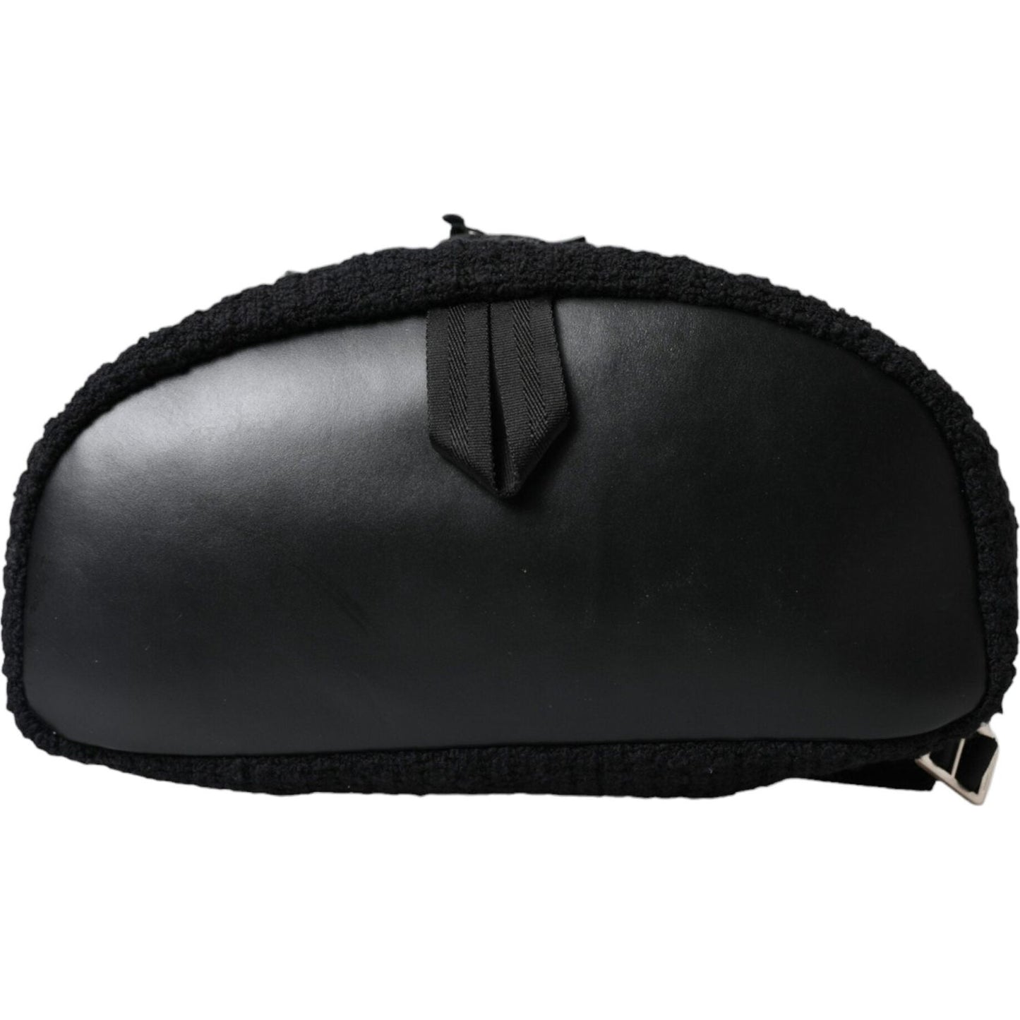Dolce & Gabbana Elegant Tricot Wool-Blend Backpack in Black Dolce & Gabbana Black