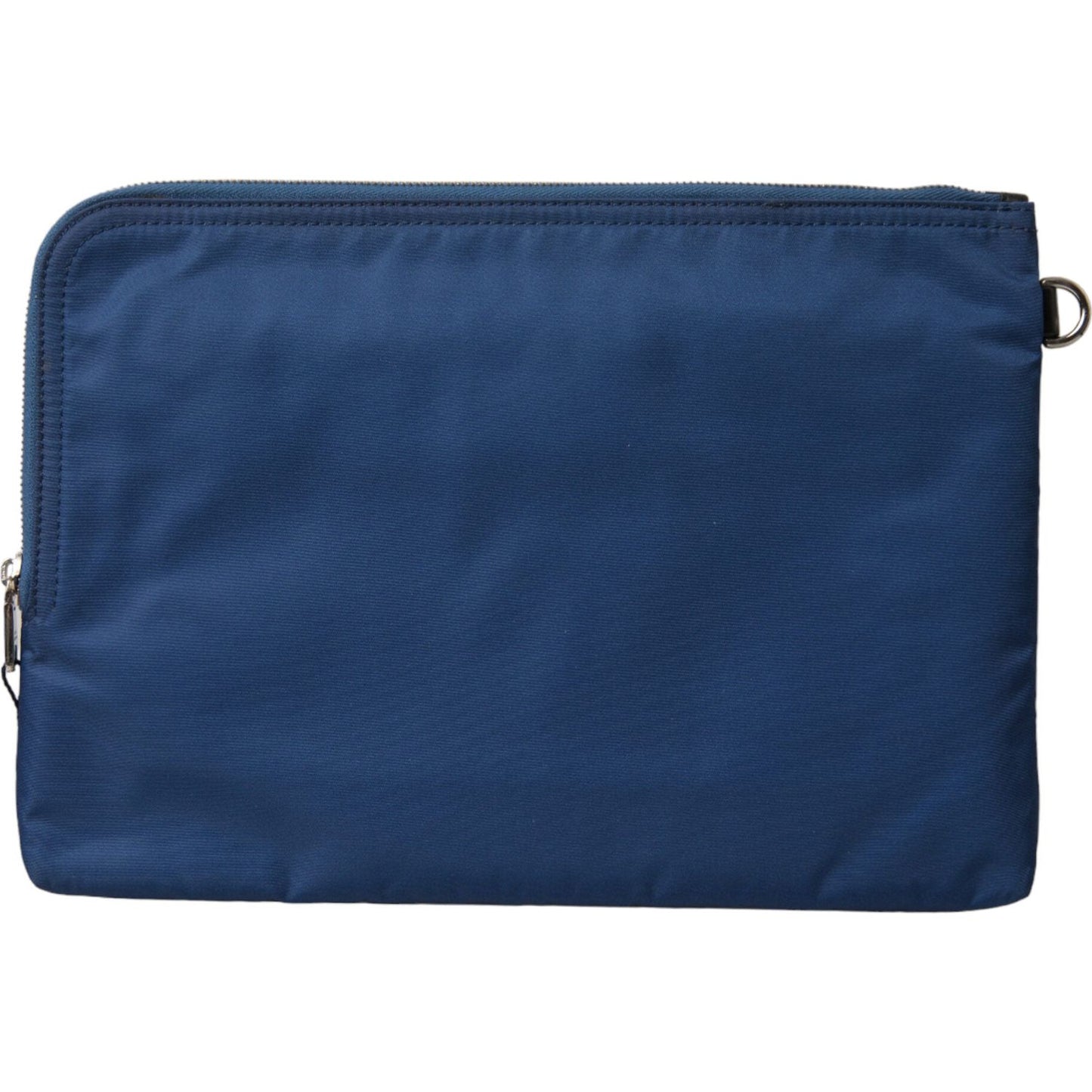 Dolce & Gabbana Elegant Blue Nylon Zipped Clutch Dolce & Gabbana Dark Slate Gray