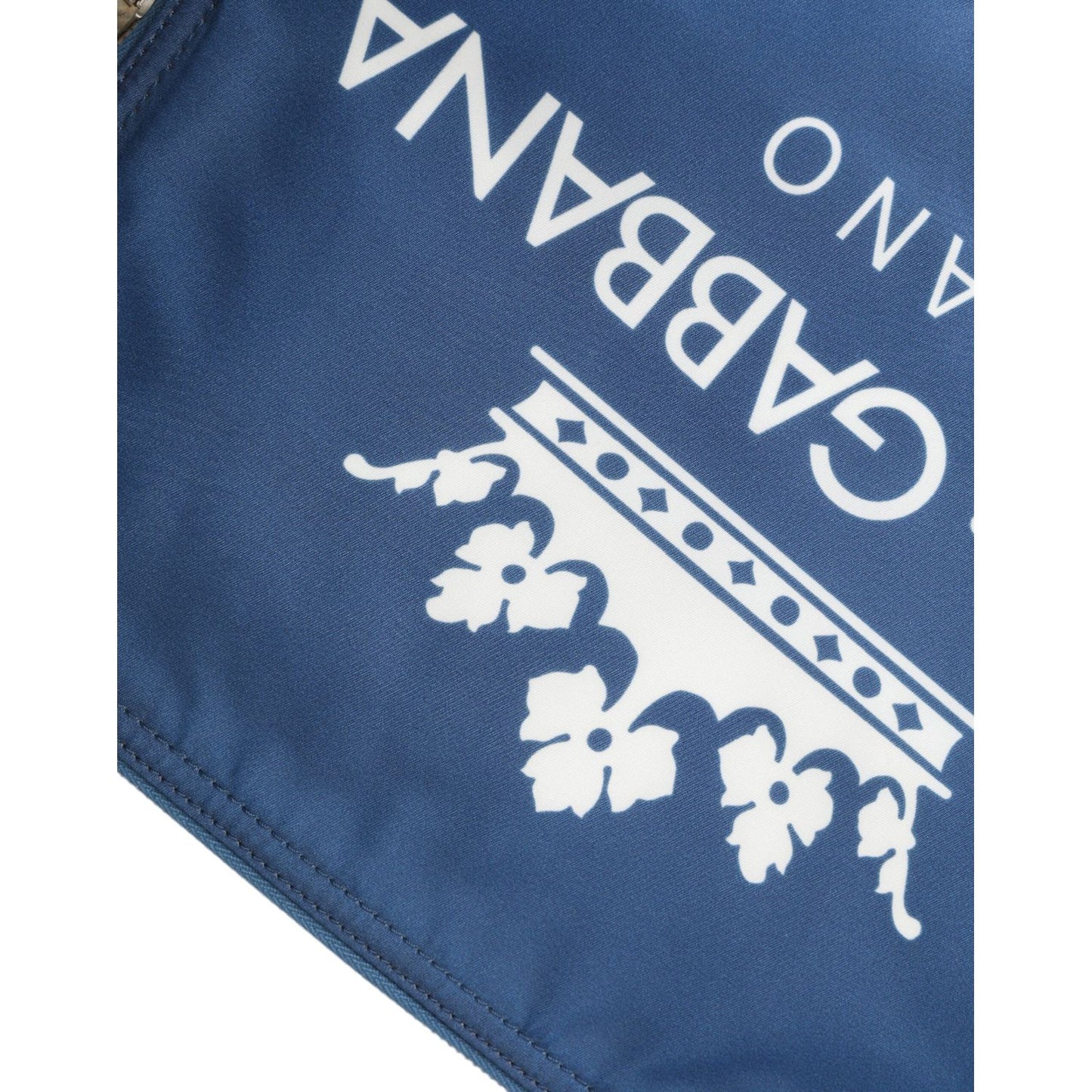 Dolce & Gabbana Elegant Blue Nylon Zipped Clutch Dolce & Gabbana Dark Slate Blue