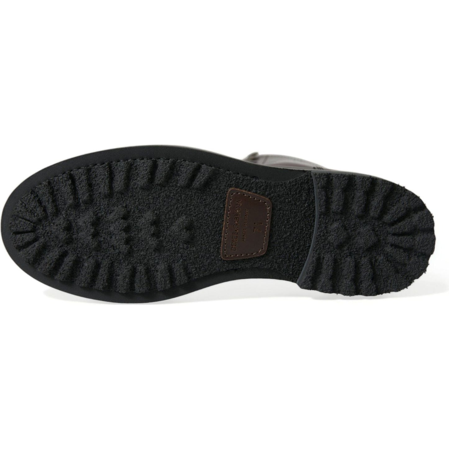 Dolce & Gabbana Elegant Bi-Color Leather Boots Dolce & Gabbana Black