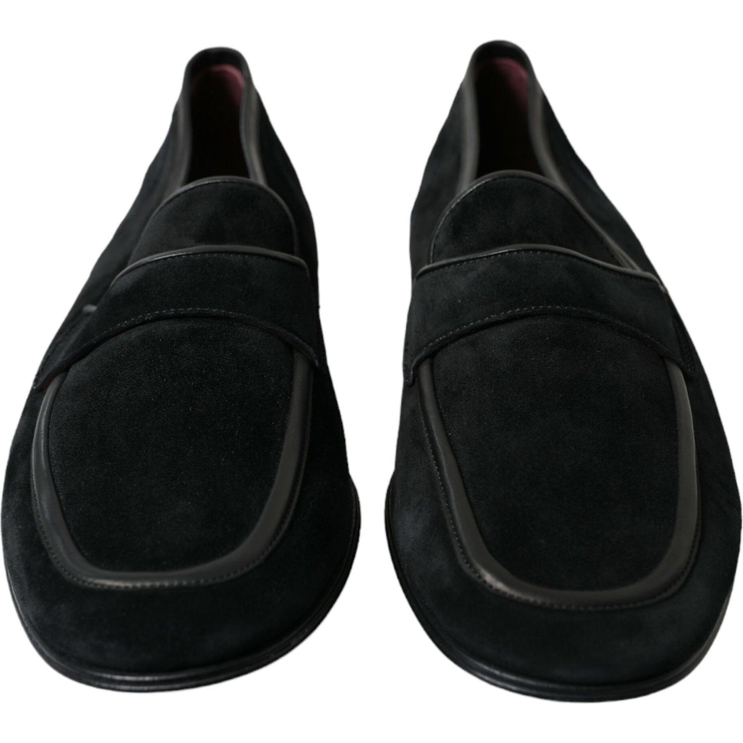 Dolce & Gabbana Elegant Velvet Black Loafers for Men Dolce & Gabbana Black